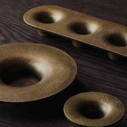 Soothe Block Lysestake, brass, Ferm Living